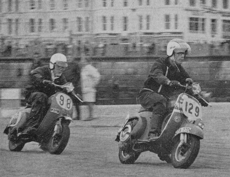 Luke Kitto holding off Dave Oldland